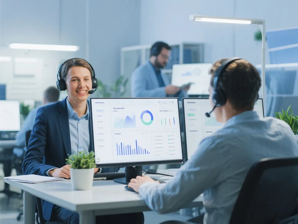 幸运飞艇平台服务团队与数据监控示意图